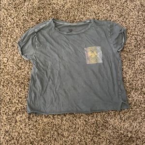 sage green cropped top